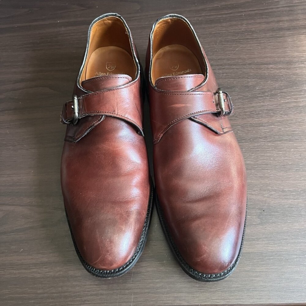 Allen Edmonds Warwick Plymouth Single Monk Straps Size 10 5751 USA,Mens